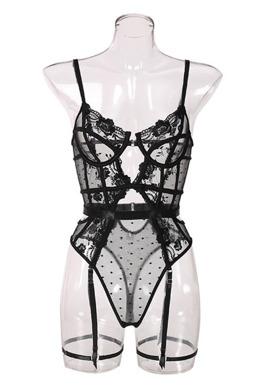romance intimates lace bodysuit teddy
