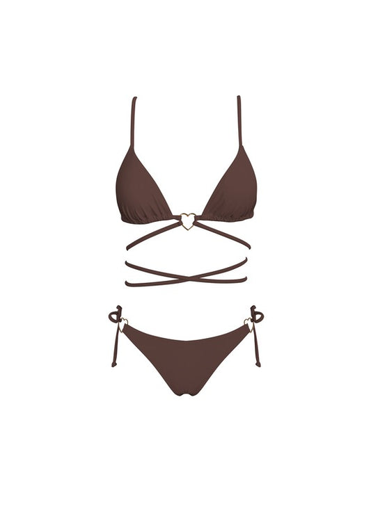 heart bikini set